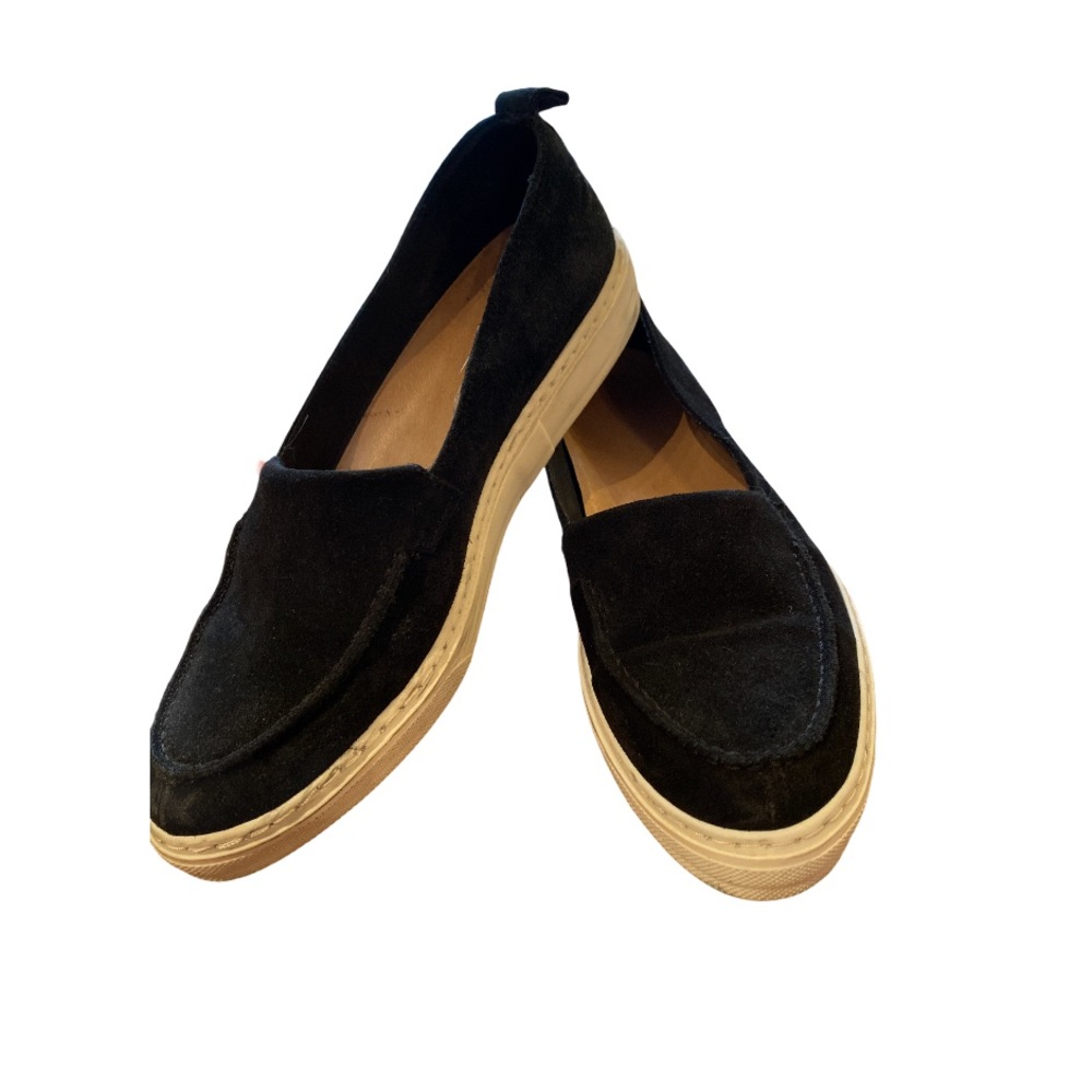 Maiden Lane Black Slip On Sneakers 9